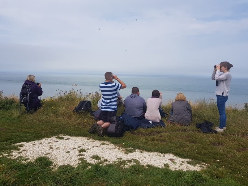  The Bempton RSPB team watching the Humpback on the 30 July 2018