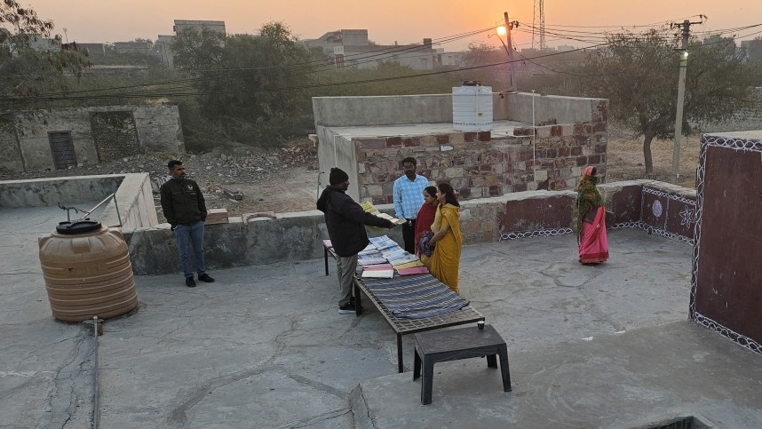 Mr Sevaram's rooftop viewpoint